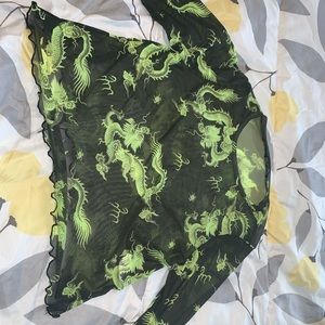 Mesh dragon top